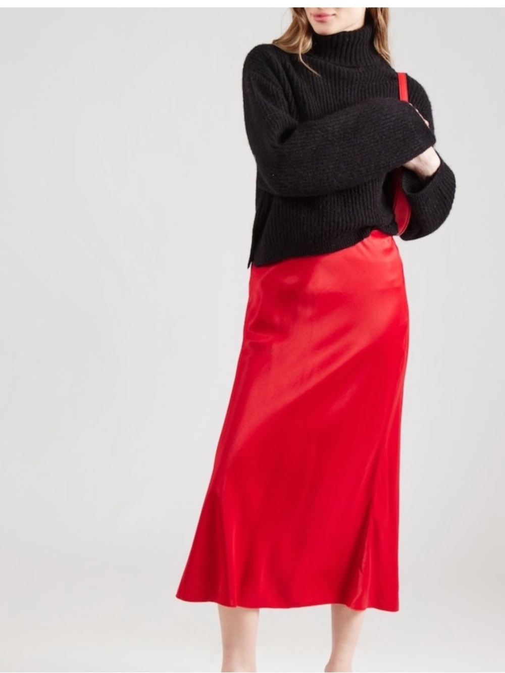 & other stories satin skirt